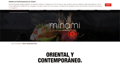 Desktop Screenshot of minamirestaurantibiza.com