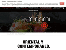 Tablet Screenshot of minamirestaurantibiza.com